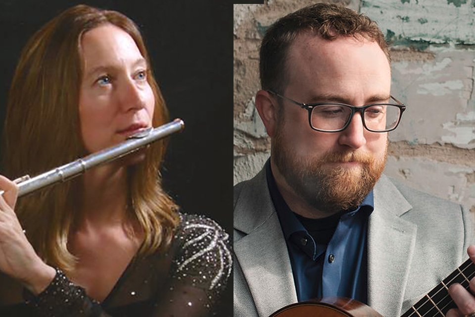 Martha Grener, flute, and Ben Ellis, guitar